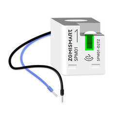 Zemismart Zigbee3.0 Single Phase Smart Energy Meter Real-Time Power Monitor Sensor 63A Works with Zigbee2MQTT Zigbee3.0 Home Assistant Homey