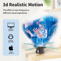 3Dhologramfan, 60cm 3Dhologramfan Projector HD 720 LED Holographic Christmas Tree Advertising Display With Remote Bluetooth WiFi, Video Library For Business,Bar,Halloween Missyou 23.6 Inch