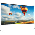 Projector Screen With Stand 150inch Portable Movie Screen 16:9 4K HD Wide Angle Outdoor Projector Screen Stand Easy...