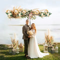 6.5×8.5FT T-Shape Photo Video Backdrop Stand Heavy Duty Background Stand Adjustable Photography Backdrop Stand With...