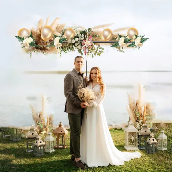 6.5×8.5FT T-Shape Photo Video Backdrop Stand Heavy Duty Background Stand Adjustable Photography Backdrop Stand With...