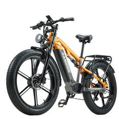 [EU DIRECT] RANDRIDE YX80M-2 48V 20Ah 2*1000W Recommended Top Speed 25KM/H 26*4.0 Inch Electric Bike 40-90KM Max Range Max Load 200KG