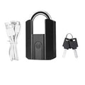RAYKUBE J916 Smart Bluetooth Fingerprint Padlock APP TT Electronic Lock IP67 Waterproof for Home Office Luggage and Outdoor Security