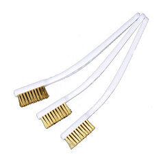 3Pcs Nozzle Cleaning Brushes Copper Wire Rust Remover Industrial Wire Brush Set for 3D Printer Hot Bed Machinery Metal Parts