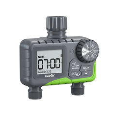 Rainpoint Dual Zone Garden Smart Timer Irrigation Valve Automatic Watering Device Smart Timer Controller for Garden