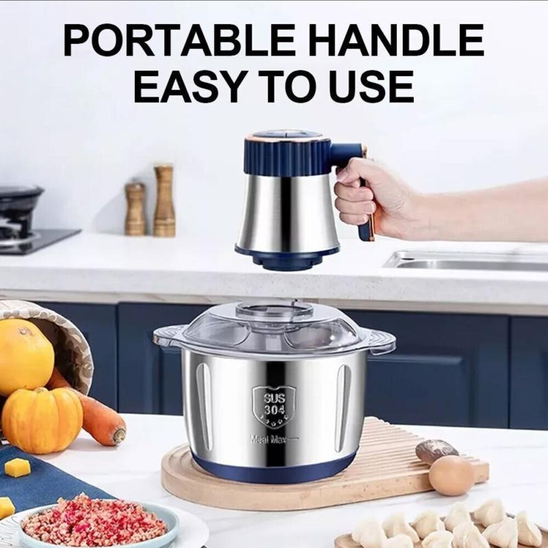 5L Electric Meat Grinder Heavy Duty - Food Processor Mixer Chopper, Sausage Maker, Kitchen Helper, UK Plug
