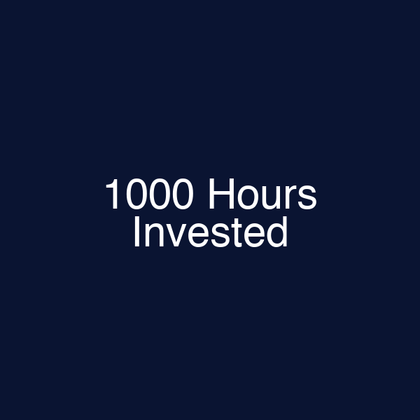 1000 Hours Invested
