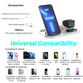 Wireless Charging Station 4 In1 Fast Charging Station Wireless Charger Stand Compatible For IPhone 13 12 3 2 Pro...