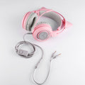 G951s Girl Cat Ear Gaming Headphone 3.5mm Plug Cute Headset For PC One PS4 Phone Pad Girl Kids Gaming Headset