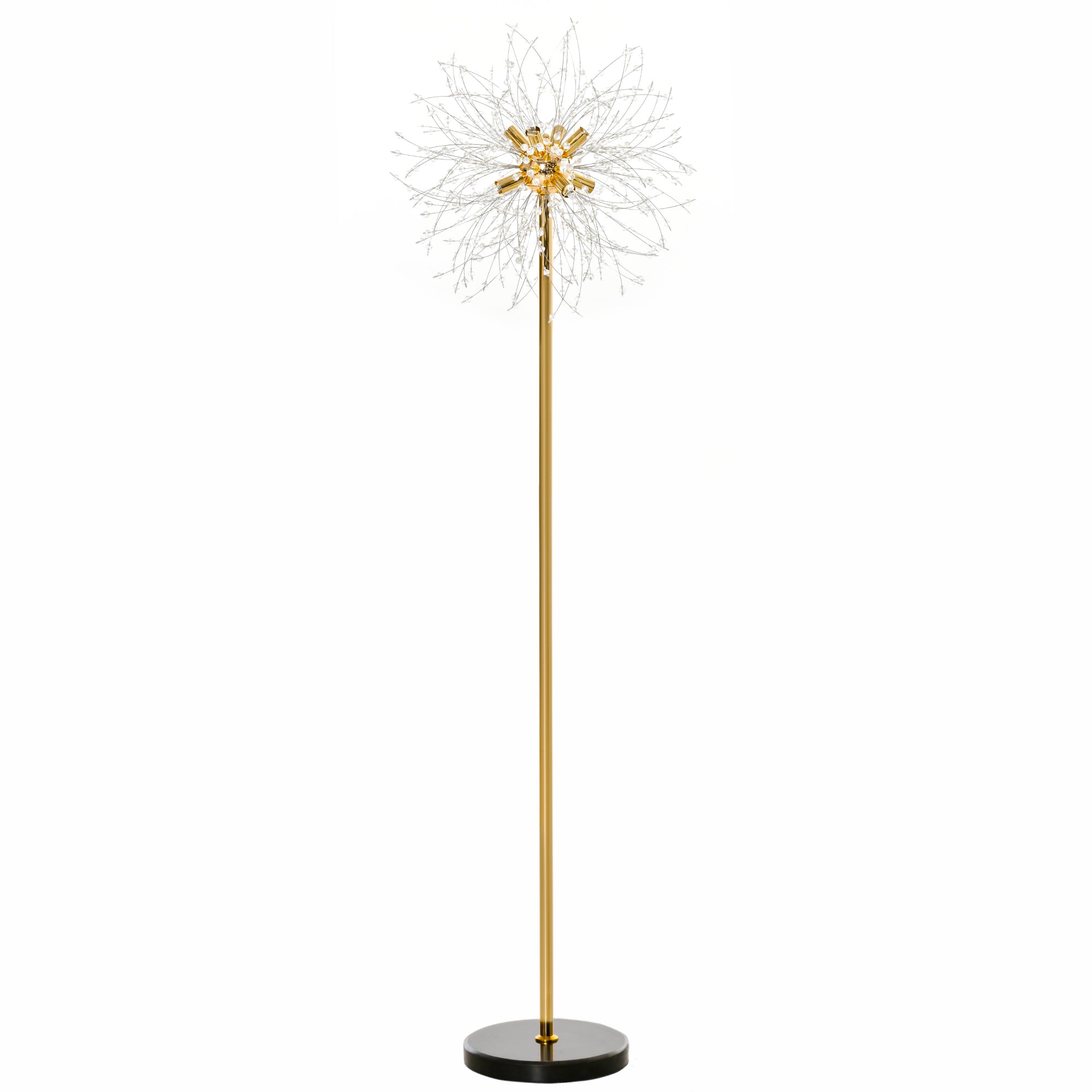 160cm Dandelion-Crystallite Floor Lamp, With Foot Switch