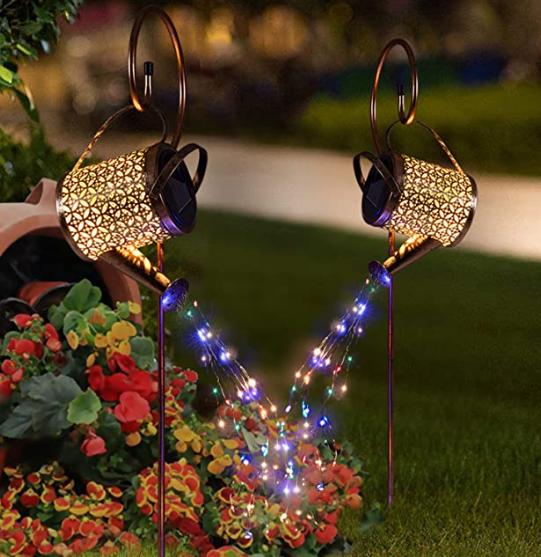 1 2pcs Watering Can Lights, Copper Solar Garden Lights For Outdoor Pathway Yard Deck Lawn Patio — kaufen online Deutschland