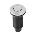 Garbage Disposal Air Switch Kit, 3.5" Long Sink Top Air Switch For Food Waste Disposal, Brushed Silver Stainless Steel ON/OFF Air Push Button For Granite, Marble, And Quartz Countertops