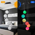 Color Changing Solar Power Wind Chime Crystal Ball Hummingbird Butterfly Waterproof Outdoor Windchime Light For...