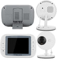 3.5 Inch Digital Wireless Baby Monitor, Night Vision Baby Safety Nursing, Music, Room Temperature Monitoring, Power...