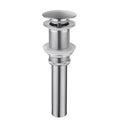 Bathroom Sink Drain Without Overflow, Vessel Sink Lavatory Vanity Pop-Up Drain Stopper, 304 Stainless Steel