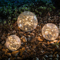 Cracked Glass Ball LED Solar Light Solar Power Garden Light Outdoor Waterproof Ground Lamp Buried Light for Path...