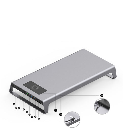 11-In-1 Wireless Docking Station Type C To Hd Vga Pd Rj45 Docking Station 4K — kaufen online Deutschland
