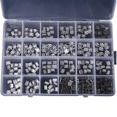 240PCS 24 Models Micro USB Connector Socket Jack USB Connectors USB Female Box Set for MP3 Gaming Console Cellular Phones