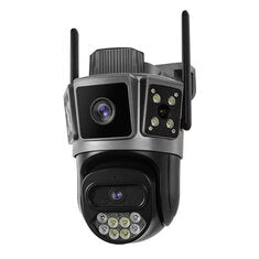 2K 4MP Wireless Security Camera Dual-Band WiFi Outdoor Surveillance with IR Color Night Vision IP66 Weatherproof Auto Tracking Two-Way Audio Monitor