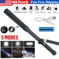 Baseball LED Flashlight Zoom Rechargeable Torch Spotlight Emergency Security Work Light 3 Lighting Modes 3500000LM