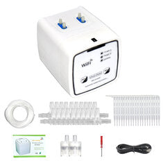Tuya WIFI Smart Garden Intelligent Watering Device 20 Pots Double Pump Timed Automatic Drip Irrigation System Remote APP Controller for Garden Terrace