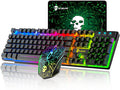 AU T6 Gaming Keyboard And Mouse Combo, RGB Backlit Keyboard & Mouse Set PS4 Xbox