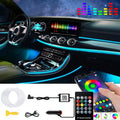 1IN1 2M RGB LED Atmosphere Car Interior Ambient Light Strips Light by App Control Neon LED Dash Board Decorative Lamp