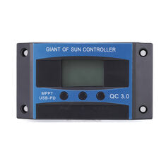 MPPT Solar Charge Controller 10A-100A with LCD Display for Lead-Acid and Lithium Batteries High Efficiency Maximizes Energy Harvest