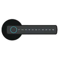 RAYKUBE M5 Tuya BLE Smart Fingerprint Door Lock Electronic Lock with Password/Key/Card/Tuya APP Unlock Smart Doorlock