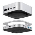 YICOSUN 10-in-1 USB-C Hub Docking Station for MacMini M4 Support 4K60Hz M.2 NVMe/SATA SSD USB3.2 10Gbps 3.5MM SD&TF Aluminum Alloy USB Hub