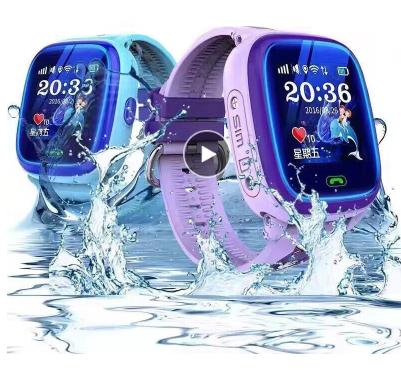 DF25 Children Waterproof Smart Watches Touch Screen Call for Rescue Remote Monitoring and Location Children's...