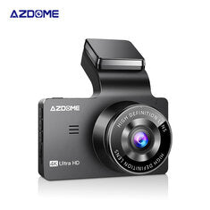 AZDOME M63 Lite 3 Inch IPS Screen Dual Lens 4K Dash Cam WIFI APP Control Car Camera Built In GPS Super Night Vision Free 32G Card