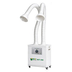 BEST BST-498 Dual-Tube Fume Extractor 200W 310m³/h Soldering Smoke Absorber Air Purifier With 3-Layer Filtration System For Electronics Welding