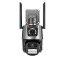 6MP 3K PTZ WiFi Camera Dual Lens Screen Intelligent Night Vision Motion Detection Two Way Intercom Record Playback CCTV Surveillance Security Camera ICSEE App