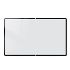 100/120 Inch Portable Foldable HD Projector Screen 16:9 Aspect Ratio Black Backing Outdoor Movie Screen for Home Theater Wide 160 Degree Viewing Angle Easy Installation