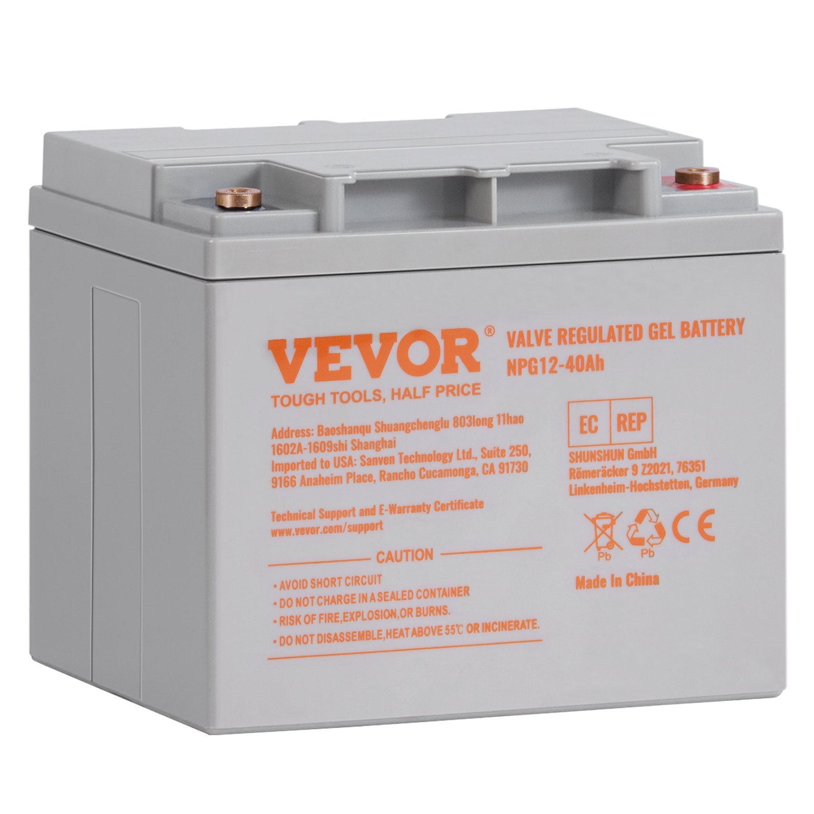 Deep Cycle Battery, 12V 40AH, AGM Marine Rechargeable Battery, High Self-Discharge Rate 400A Discharge Current For...