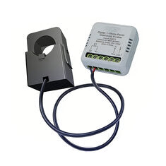 ZM6LT1Zigbee 3.0 1-Phase Power Monitoring Module 90-250V AC 0.2-100A Clamp CT Bidirectional Energy Meter Tuya Smart Life