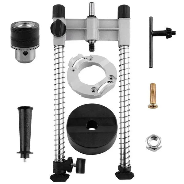 Versatile Electric Drill Stand: Vertical Drilling Support, Mobile Base, Holes For Drilling, Suitable For Various...