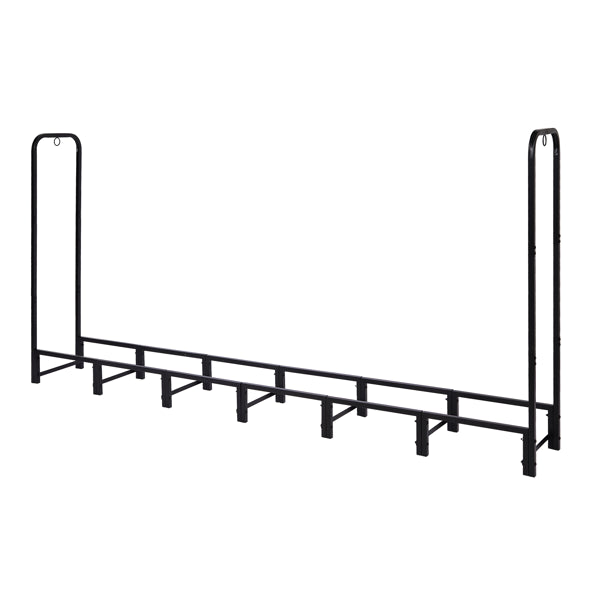 8FT Firewood Rack Outdoor, Heavy Duty Firewood Storage Rack, Outdoor Firewood Rack With Cover, Wood Rack Log Rack...