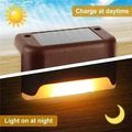 4 Solar LED Bright Deck Lights Outdoor Garden Patio Railing Decks Path Lighting Outdoor Garden Light Deck Lamp Solar...