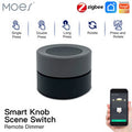 MOES Tuya ZigBe Smart Knob Switch Wireless Scene Button Controller Battery Powered Automation Scenario Smart Life App