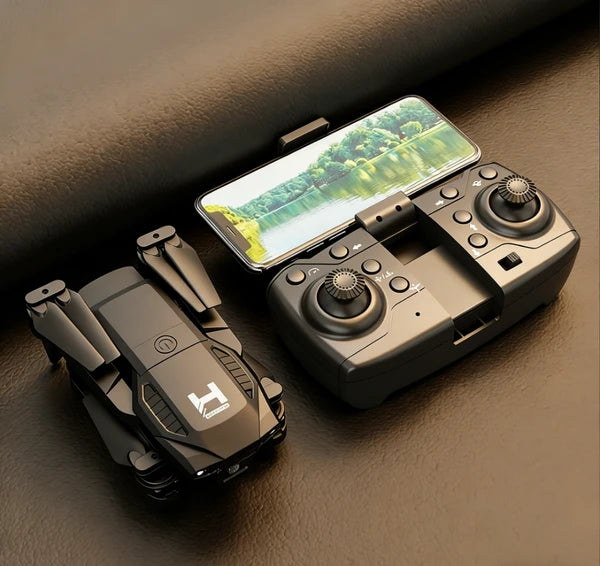 2025 New H4 - Dual Camera - Dual Battery Foldable Drone, Equipped With 4K HD Camera – WiFi FPV Real-time Imaging, Altitude Hold Function, One-key Takeoff/Landing, Easy To Operate For Beginners And Adu