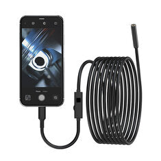 1080P 8mm iphone and Android Car Inspection Endoscope Camera Repair Equipment Tool with 5m Cable IP67 Waterproof 2.0 Megapixels