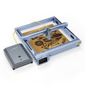 iKier K1 Pro 1064nm 20W Fiber Laser Marking and Engraving Machine Laser Engraver Cutter with 4.3 Inch Touch Screen 900m/s Engraving Speed for Metal Wood Leather