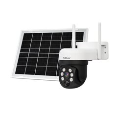 SriHome DH006 4MP HD Solar Wireless Security Camera 90° Pan 350 Tilt Rotation Night Vision Human Motion Two-way Audio IP65 Waterproof Surveillance Camera for Outdoor