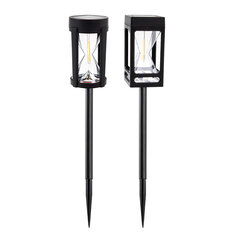 Elfeland Solar Lawn Light, 2300K Warm White LED with Auto Sensor, Waterproof Outdoor Lighting for Garden, Pathway , Courtyard