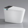 Modern Smart Toilet With Bidet Seat Built-in, Intelligent Toilet  Auto Open Close Seat, Foot Sensor, LED Display,Night Light, Warm Water & Dryer,White