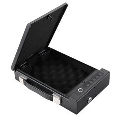 Smart Fingerprint Safe with Tuya App 29cm x 19cm x 6.3cm Iron Construction Alarm System Secure Storage Advanced Biometric Lock
