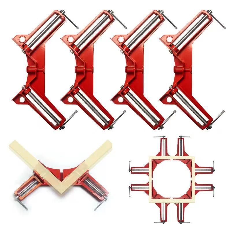 Right Angle Clamps 4Pcs - Heavy Duty Corner Clamps For Woodworking, Picture Frames & Cabinet Installation...