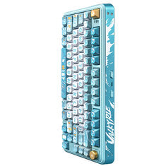 VALKYRE VK75 Tri-mode Mechanical Gaming Keyboard 80-Keys Gasket Structure RGB Lighting JSA Profile 8000mAh 2.4G/bluetooth/Wired Gamer Keyboards for PC Laptop Computer